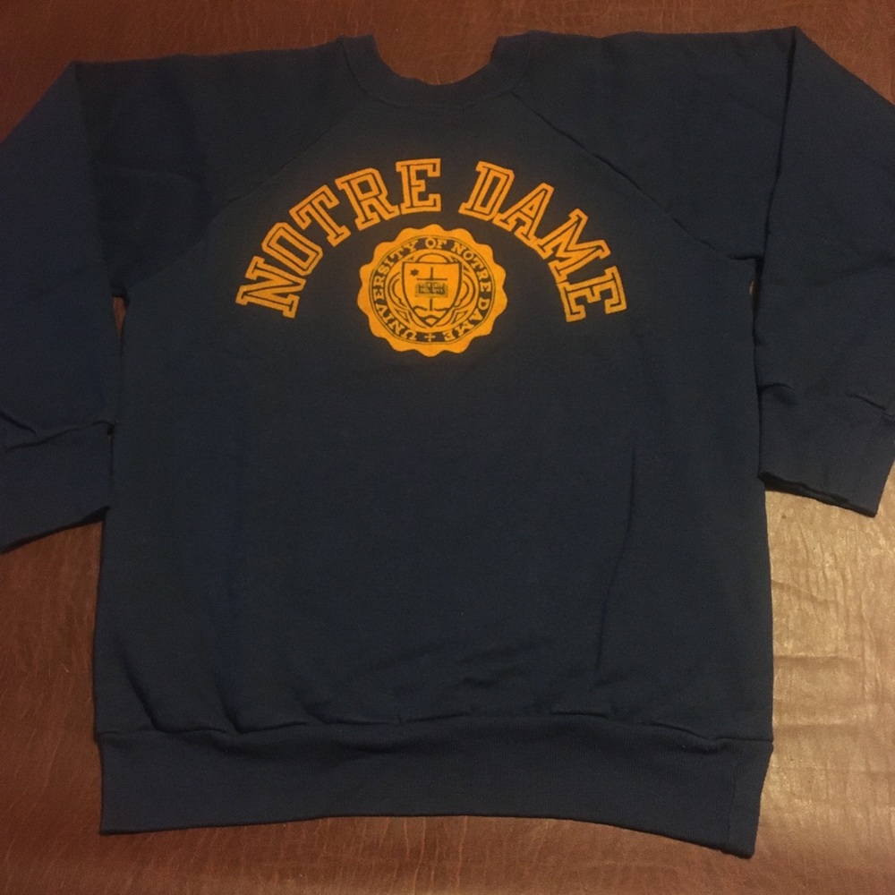 80s Champion Notre Dame Crewneck Sweater M